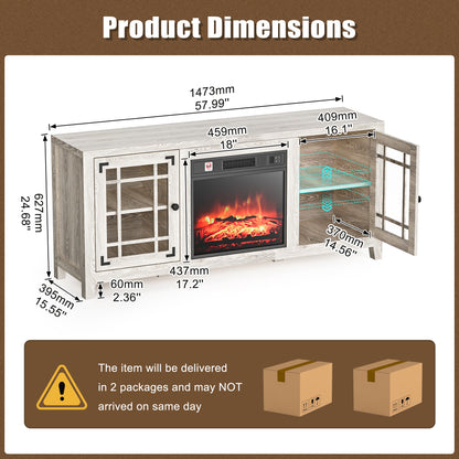 Fireplace TV Stands 58 inches