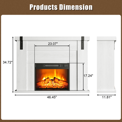 46" Fireplace Mantel