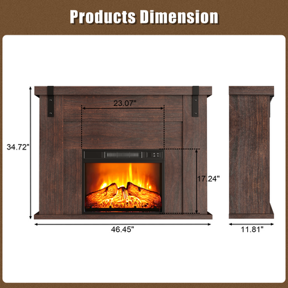 46" Fireplace Mantel