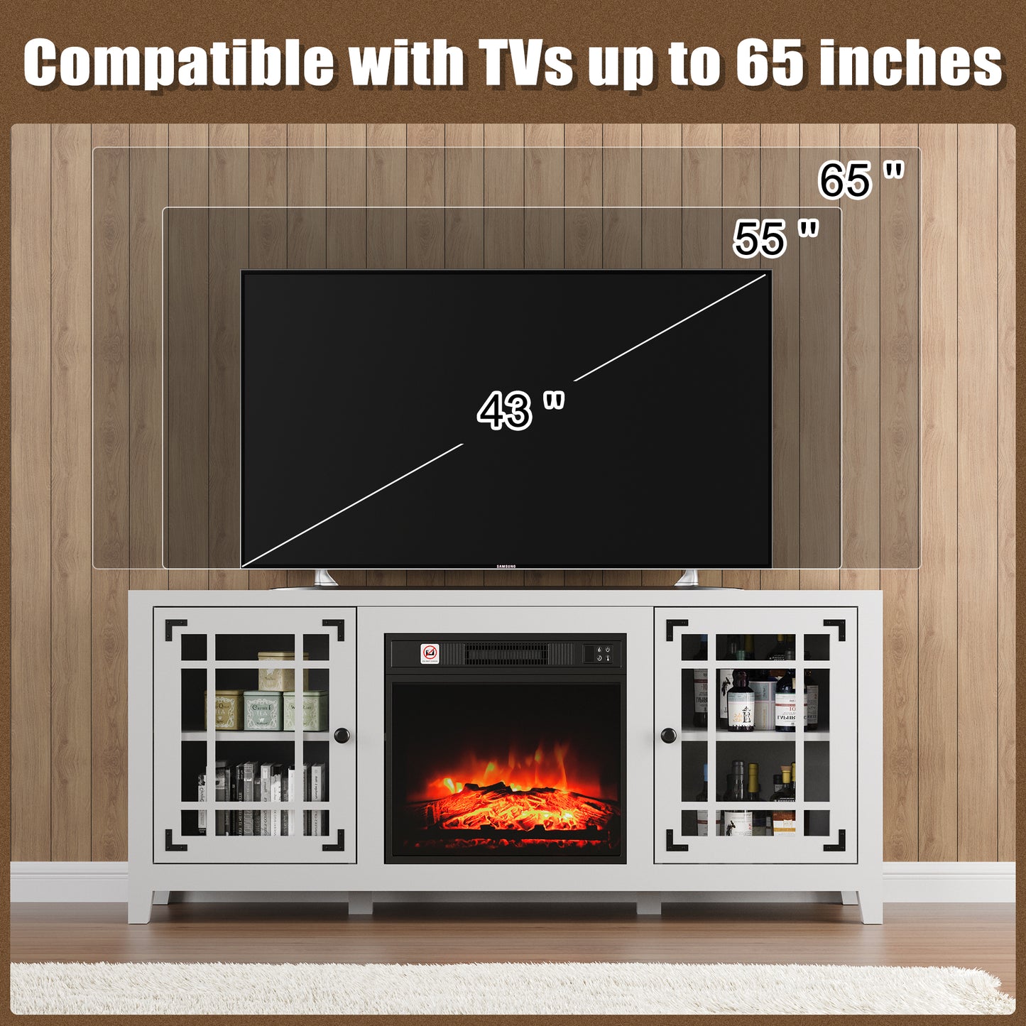 Fireplace TV Stands 58 inches